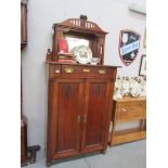A French Art Nouveau cabinet (keys in office together with assembly/disassembly instructions)