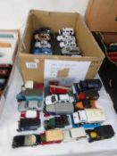 A quantity of unboxed die cast model cars including Corgi