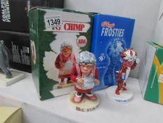 A Royal Doulton PG Tips Chimp Ada and a Kellogg's Frosties Tony the Tiger figure (boxed with