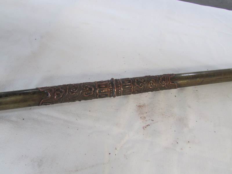 A sword stick with brass Buddha head - Image 3 of 4