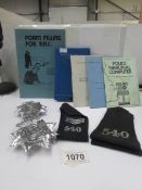 A collection of Police memorabilia including Hull badge