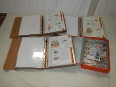 3 albums of German first day cover collector's sheets, 1987 - 1989,