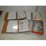 3 albums of German first day cover collector's sheets, 1987 - 1989,