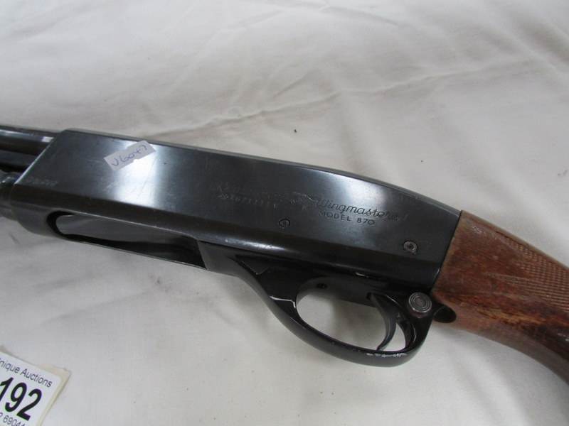 A Remington 870 pump action shot gun with de-activation certificate - Image 3 of 4