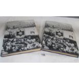 2 volumes of Die Olympischen Spiele 1936 (The Olympic Games 1936) edited by Cigaretten-Bilderdienst,