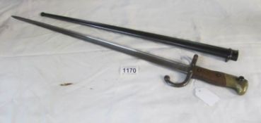 A French model 1874 'Gras' bayonet engraved Mre D'Armes de St.