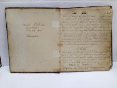 A Victorian hand written recipe book by Harriet Stephenson, Lincolnshire,