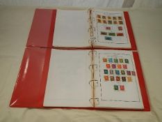 2 albums of German and DDR stamps on sheets,