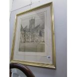 A framed and glazed Lincoln artist proof print from a limited edition of 150