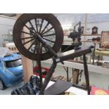 A spinning wheel