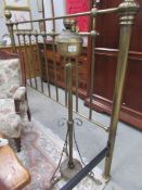 A brass standard lamp