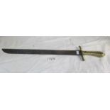 A French style machete' with brass handle