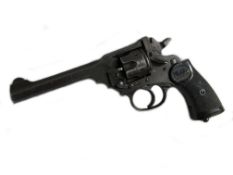 A Webley revolver with de-activation certificate