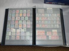 An album of German stamps including Sarre, Saargeriet,