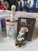 A Royal Doulton Fairy baby and Pears bubbles figures (boxed with certificated)