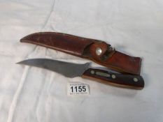 A Schrade 'Old Timer' 150T hunting knife with scabbard