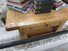 A Solid French oak coffee table