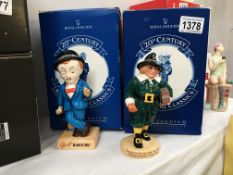 A Royal Doulton John Ginger (Huntley & Palmer) and a Sir Kreemy Knut (Sharps Toffee) figures (boxed