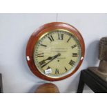 A wall clock with enamel dial 'J.E.Jackson Ltd.