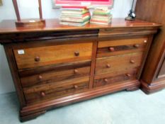 A Willis & Gambier Louis Philippe 4 + 4 drawer chest