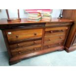 A Willis & Gambier Louis Philippe 4 + 4 drawer chest