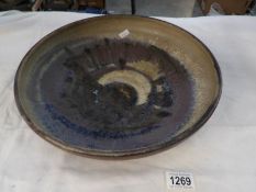 A 13" diameter studio pottery bowl