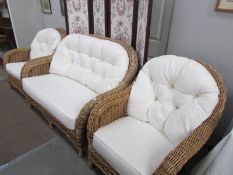 A good quality 3 piece conservatory suite