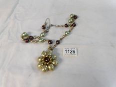 A fine Butler and Wilson flower bead necklace