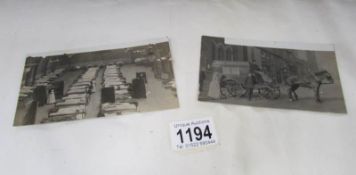 2 Lincoln typhoid postcards (damage to top on both)