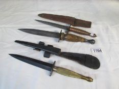 3 German style daggers