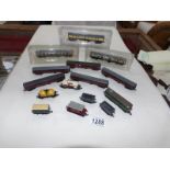 A quantity of N gauge rolling stock and one engine,