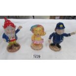 3 Royal Worcester Noddy characters being Big Ears,