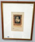 A Pablo Picasso print entitled 'La Dama De La Gorguera', possibly artist proof,