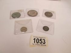 A silver Panama 1 bolbao 1947, 2 half bolbao 1930 & 1966,