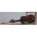 A violin with bow (no makers label)