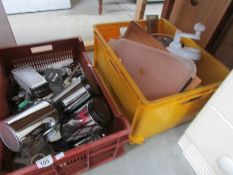 2 boxes of kitchen ware