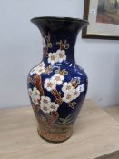 A large pottery vase