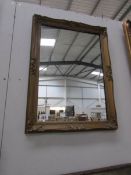 A wall mirror