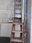 A ladder and a step ladder