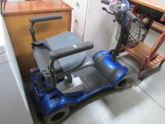 A mobility scooter