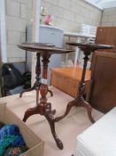 3 tripod wine tables (1 A/F)