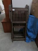 3 folding wooden steamer chairs