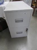 A 2 drawer filing cabinet