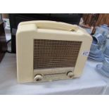 A vintage Ecko bakelite radio