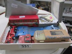 A quantity of old die cast models etc