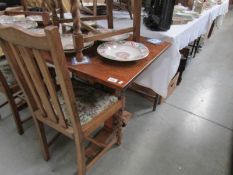 An oak table by Bert Palin (Woodpecker)