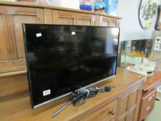 A Samsung flat screen television