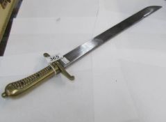 A French style machete with brass handle