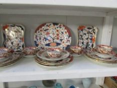 2 19th century porcelain trays (1 a/f),