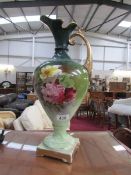 A Staffordshire hand painted ewer